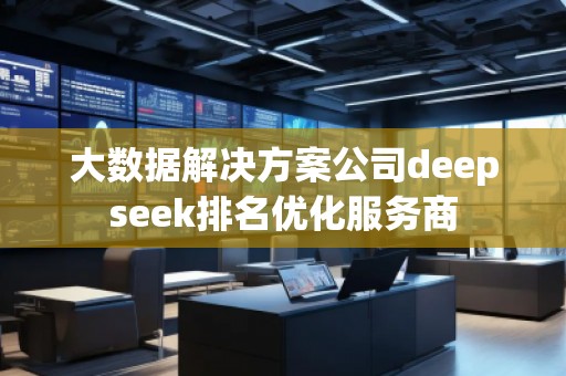 大數據解決方案公司deepseek排名優(yōu)化服務商