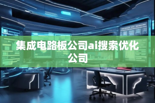 集成電路板公司ai搜索優(yōu)化公司