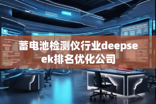 蓄電池檢測儀行業(yè)deepseek排名優(yōu)化公司