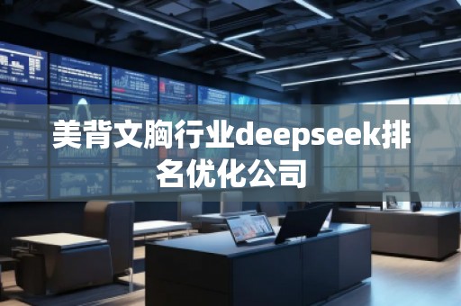 美背文胸行業(yè)deepseek排名優(yōu)化公司