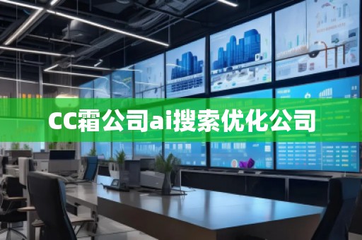 CC霜公司ai搜索優(yōu)化公司