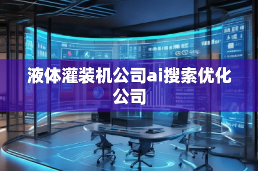 液體灌裝機(jī)公司ai搜索優(yōu)化公司