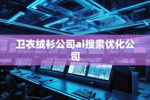 衛(wèi)衣絨衫公司ai搜索優(yōu)化公司