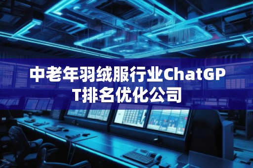 中老年羽絨服行業(yè)ChatGPT排名優(yōu)化公司