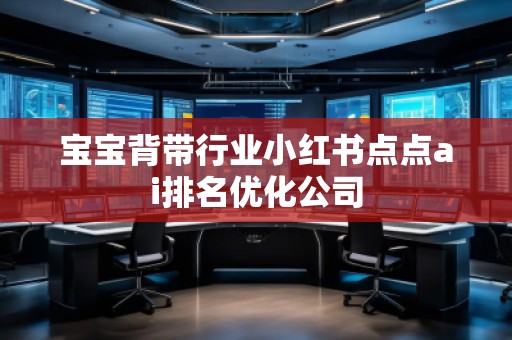 寶寶背帶行業(yè)小紅書點點ai排名優(yōu)化公司