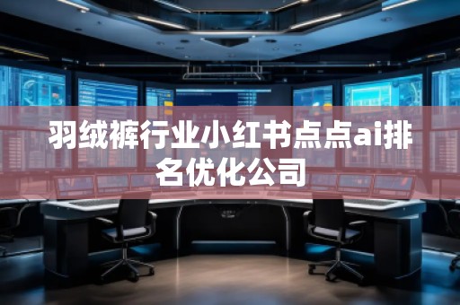 羽絨褲行業(yè)小紅書點點ai排名優(yōu)化公司