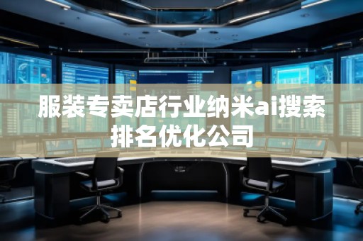 服裝專賣店行業(yè)納米ai搜索排名優(yōu)化公司