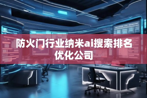 防火門行業(yè)納米ai搜索排名優(yōu)化公司