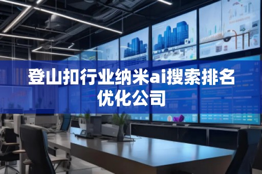 登山扣行業(yè)納米ai搜索排名優(yōu)化公司